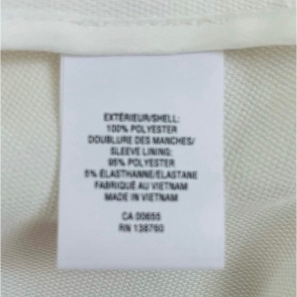 Willow & Thread Blazer Open Front Tie Waist Pockets White Size 16 - Picture 10 of 10